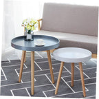 Nordic Small Round Coffee Table White Modern Mini Sofa Side End Table Bedside Accent Furniture for Living Room