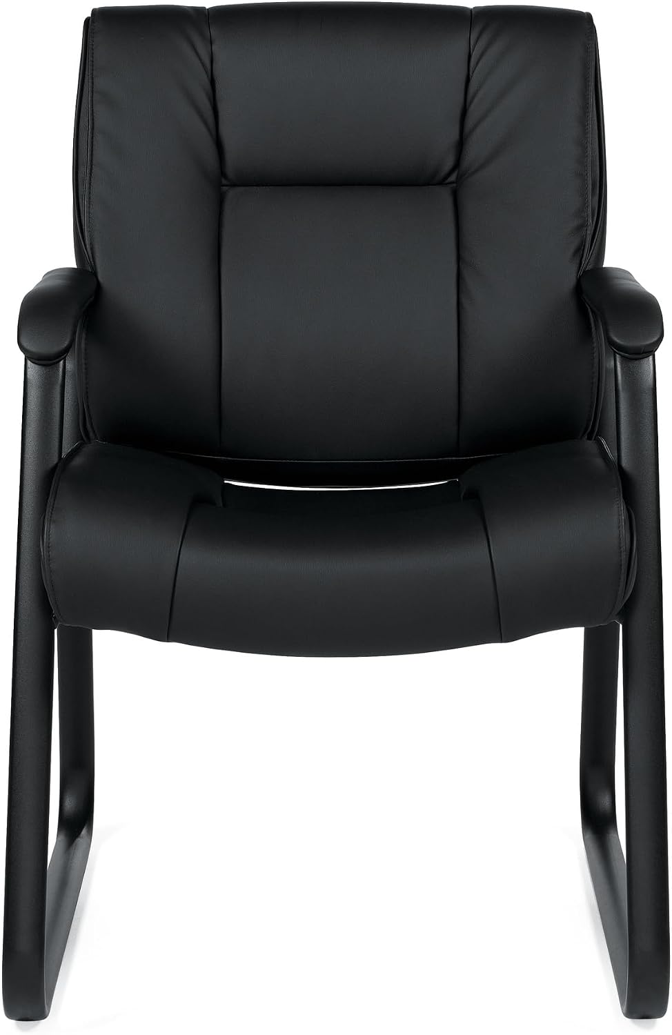 Offices To Go Luxhide Guest Chair, Black (OTG2782)