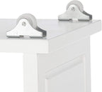 Lavish Home 3-Tier Slim Rolling Storage Cart - 16.7” x 9” Narrow Rolling Cart with Handle and Wheels for Bathroom, Laundry Room, and Kitchen Organization - Pull-Out Home Organizers (White)