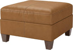 SITJOY Faux Leather Modular Sectional Sofa with Storage, Mid Century Modern Sectional Couches for Living Room, Accessories, Storage Ottoman Sectional, Brown