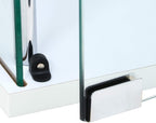 Fuji Boeki 97300 Collection Case, Figure Case, 3 Tiers, Width 16.7 x Depth 14.4 x Height 33.9 inches (42.5 x 36.5 x 86 cm), White, Tempered Glass, Full Glass, Assembly Required