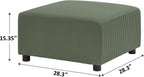 28.3" Square Ottoman for Modular Sectional Sofa, Stool Footrest Seat Cube, Replacement for Convertible Sectional Sofa Couch