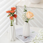 White Ceramic Vase Set of 12,Small Vases in Bulk for Flowers,Mini Vases for Centerpieces,Modern for Floral and Pampas Grass,Boho for Wedding,Party,Table Christmas Home DecorDIY Gifts