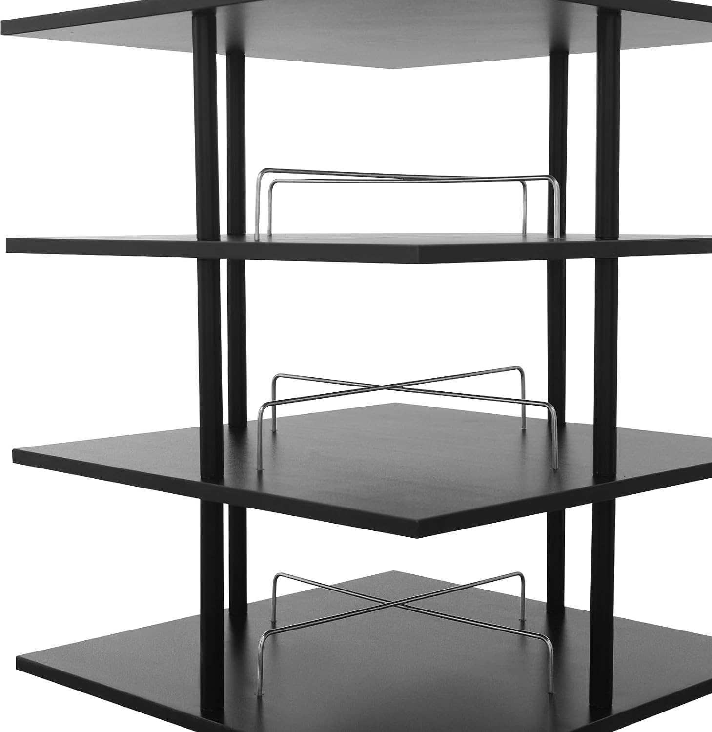 Rotating Shoe Rack, 6-Tier Shoe Storage Organizer with 360° Swivel Shelves, Holds Up to 24 Pairs, Floor Standing Shoe Shelf for Closet, Entryway & Bedroom