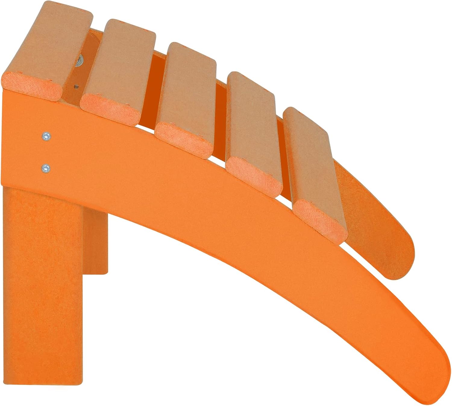 WO Home Furniture Adirondack Ottoman Outdoor Patio Footrest 13.5" Inch Folding Footstool for Outdoor Adirondack Chair (Orange)