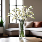 CYS Excel Clear Glass Cylinder Vase (H:12" D:4") | Multiple Size Choices Glass Flower Vase Centerpieces | Hurricane Floating Candle Holder