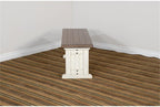 Pemberly Row Modern/Contemporary Farmhouse Wood Dining Bench, Solid Wood, Sturdy and Durable, Kitchen or Dining Seating, Farmhouse Style, Stylish Design