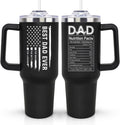 LHSCVUFASC Fathers Day Gift for Dad from Daughter, Son - Birthday Christmas Tumbler Gifts for Husband Dad - Best Ever Dads Gifts Ideas for New Daddy - 40 Oz Stainless Steel Tumbler Coffee Cup