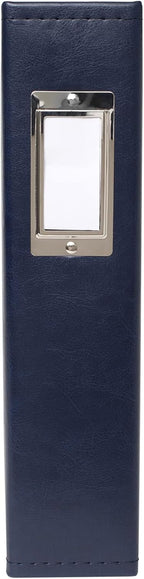 We R Memory Keepers 8.5x11 Navy Photo Album, Protect Memories and Photos, Soft, Acid-free Faux Leather, Classy Decorative Spine Label, Snag-free Rings, Includes 5 Page Protectors