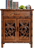 Entryway Cabinet Retro Country Board Wood Shoe Cabinet Old Living Room Wall Storage Cabinet Hollow Entrance Dining Sideboard Sideboard Storage Cabinet