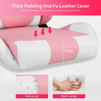 Gaming Chair, Video Game Chair, Cheap Computer Gaming Chair PU Leather High Back PC Gaming Chair Ergonomic Racing Swivel Office Desk Chair with Headrest and Lumbar Support for Adults Kids Pink