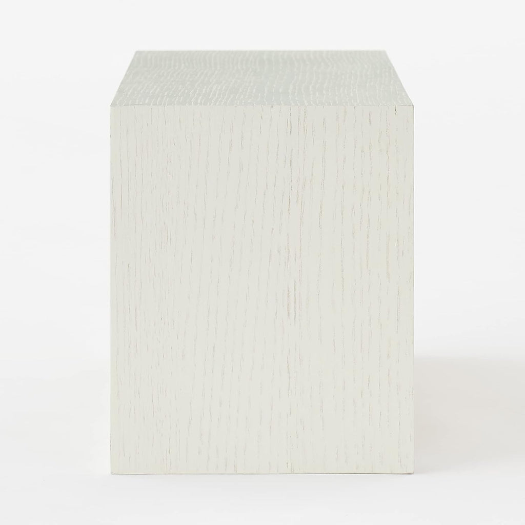 Muji 44520673 Wall Furniture Box, Oak Wood, Light Gray, Width 17.3 x Depth 6.1 x Height 7.5 inches (44 x 15.5 x 19 cm)