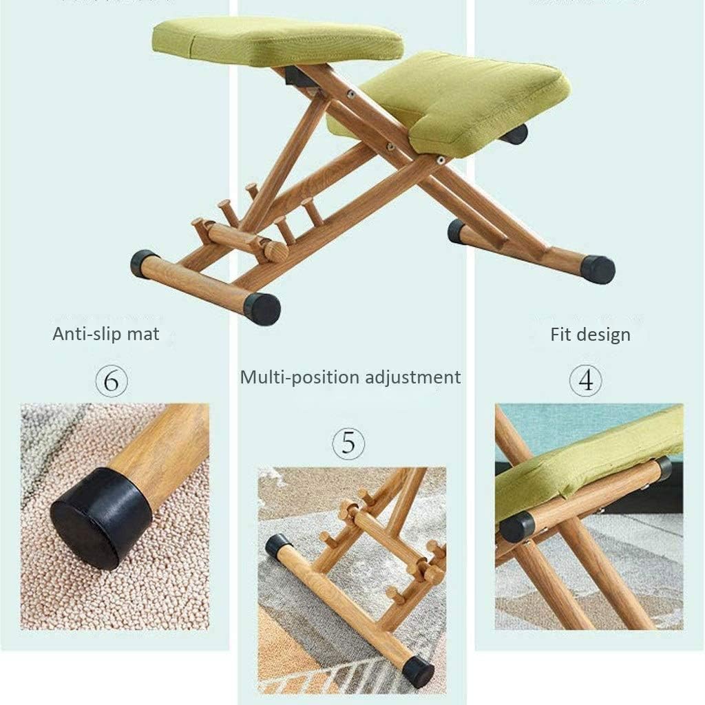 FMURY Orthopedic Chair Kneeling Chair Computer Chair Home Lift Leisure Chair Office Chair Learning Chair(Gray)