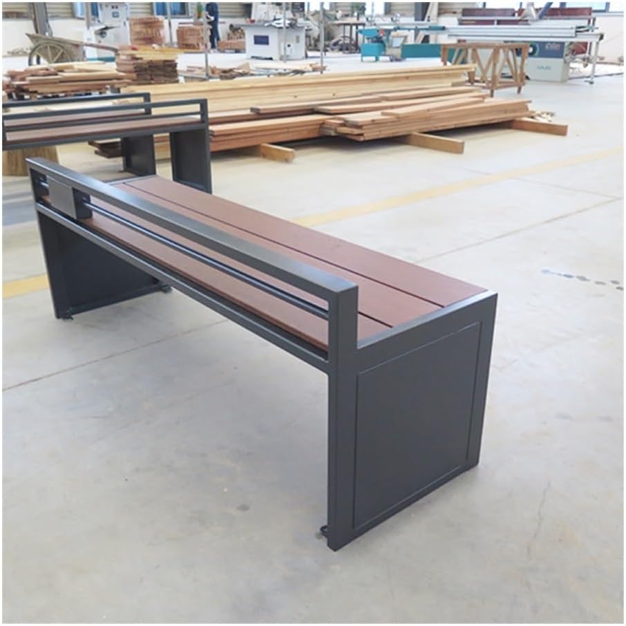 Benches, Modern Metal Park Chair - Waterproof Commercial Outdoor Seating