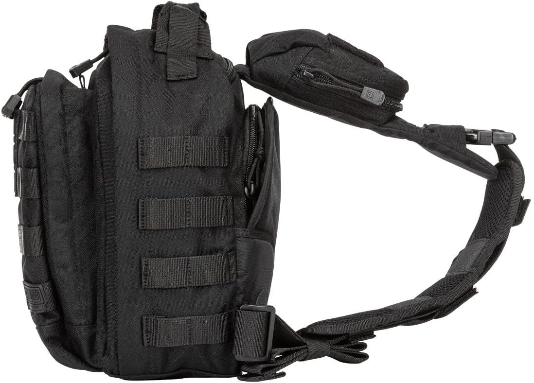 5.11 Tactical Sling Bag Pack MOAB 6, Shoulder Crossbody Military Bag, 11L, Black, Style 56963ABR