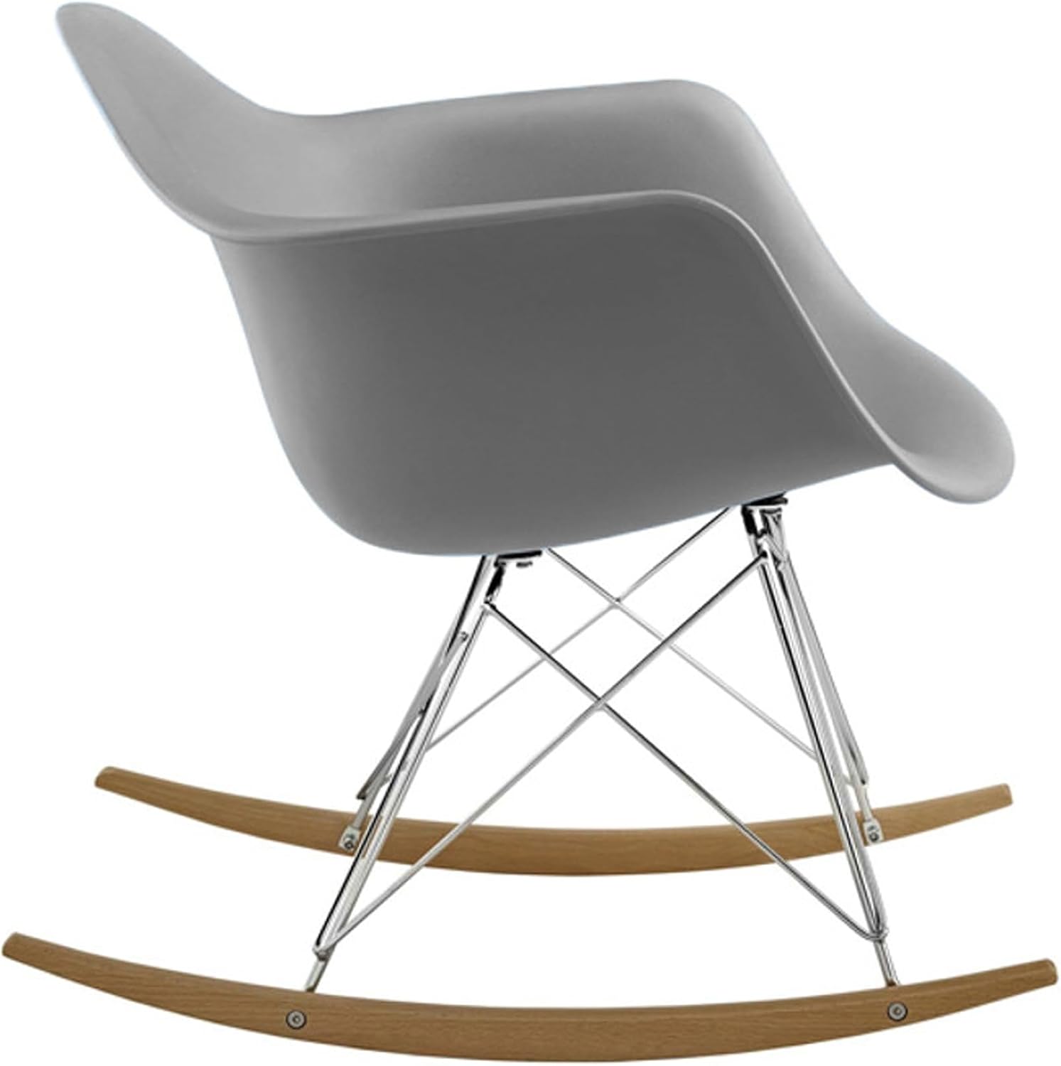 MODHOLIC Eiffel Rocker Chair, Gray