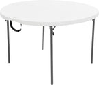 LIFETIME Light Commercial Fold-in-Half Round Table, 4-Foot