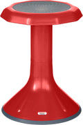 Back2School Express Wobble Sensory Stool for Classroom - 18” Active Flexible Seating Chair for Kids, 220lb Capacity, GREENGUARD Gold Certified, Red