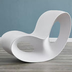 WHYATT Rocker Chair, Outdoor Rocking Chair, Home Office Chair, Rocking Chair Indoor, Recliner Chair, Chair Plastic Furniture Decor (Color : White)