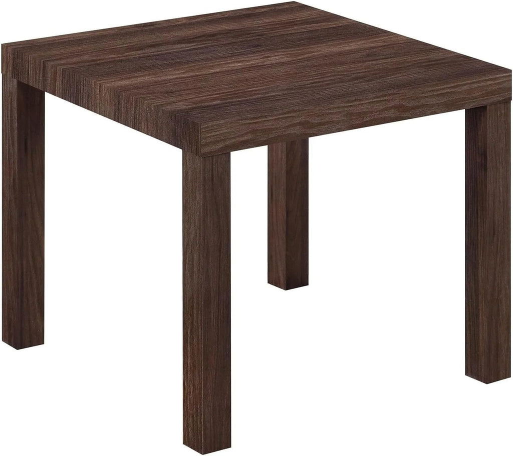 Parsons End Table, Canyon Walnut Finish, Modern Side Table for Living Room Bedroom, Home Essential