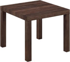 Parsons End Table, Canyon Walnut Finish, Modern Side Table for Living Room Bedroom, Home Essential