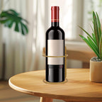 Cabilock 2 Pack Wall-Mounted Wine Rack Single Bottle Holder Metal Wine Bottle Display Organizer for Kitchen Bar Dining Room Space Saving