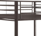 Sandy Black Double Queen Bunk Bed with Built in Ladder