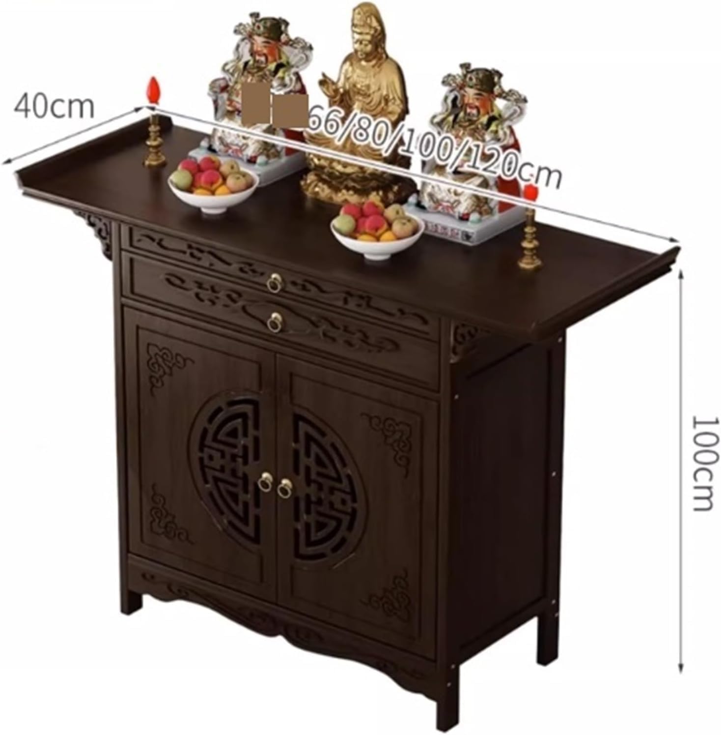 Personal Shrine Altar Table Day of The Dead Altar Stand Puja Meditation Prayer Table Buddhist Altar Pooja Cabinet Altar Cabinet