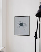 HAUS AND HUES Line Drawing Wall Art Coffee Artwork Minimalist Art Aesthetic Art Drawing Line Art Line Art Wall Decor Single Line Drawing Coffee Wall Art Artwork Line | UNFRAMED 12” x 16"
