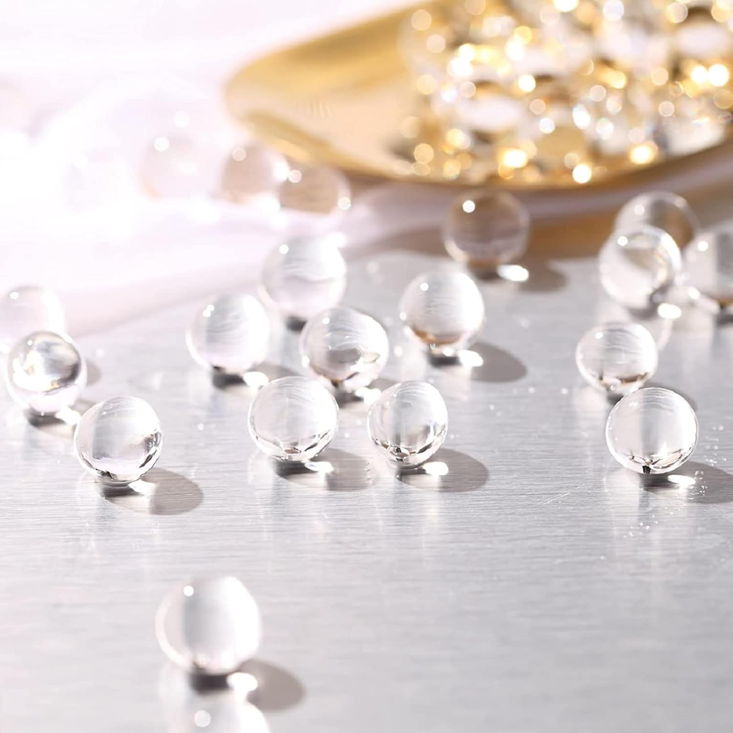 FALAMON 200,000 Clear Water Gel Beads for Vase Filler, Christmas Decoration, Wedding Centerpiece, Floating Candles, Planting, Floral Decoration
