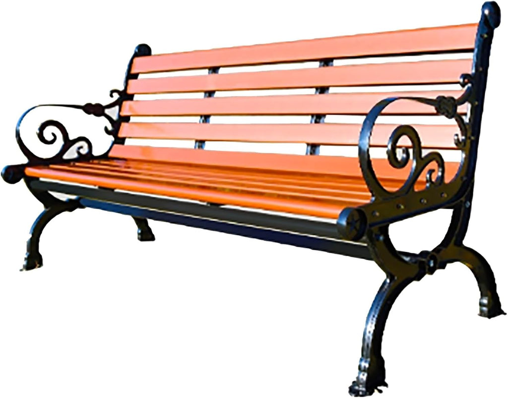 Garden Benches for Outdoors, Garden Bench with Armrests Backrest, Park Bench, for 2–3 People, Safety Edge, for Front Porch, and Park(Medium)
