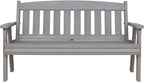 Amish Casual Heavy Duty 800 Lb Mission Treated Garden Bench, 5-Foot, Semi Solid Grey Stain