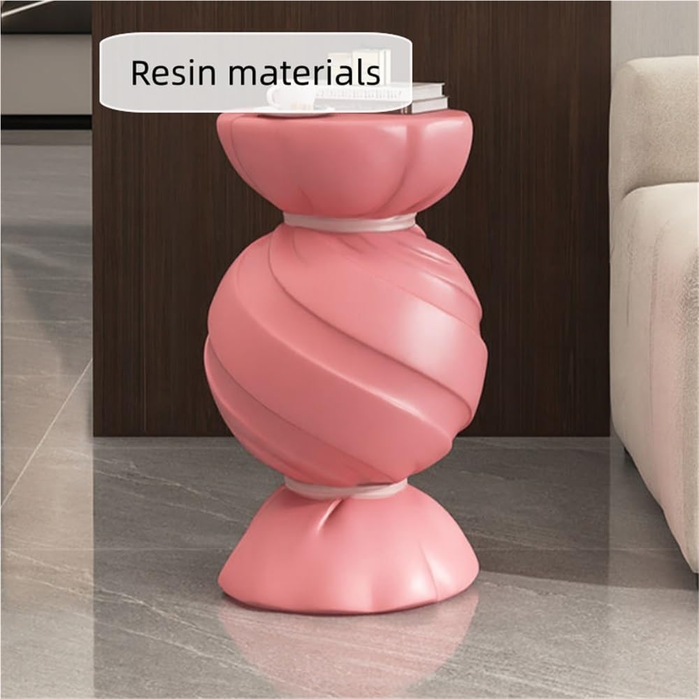Candy Shape Side Table, Creative End Tables for Home, Simple Style Bedside Table, Small Accent Table Use in Bedroom, Living Room and Balcony