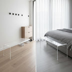 39 Inch Long Clear Acrylic Bench, Modern Contemporary Rectangle Seating for Living Room, Entryway, Family Room, Hallway and Foyer, Decorative Window Bench