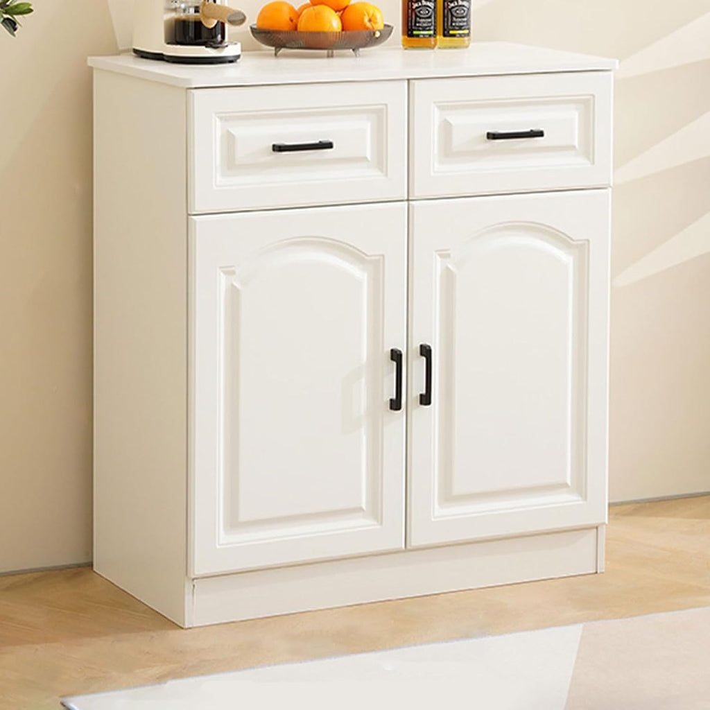 Pantry Storage Cabinet, Modern Hutch with Storage Drawers, Drawers and Adjustable Shelf, Freestanding Kitchen Cupboard, Food Pantry for Living Room, Dining Room