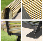 Outdoor Bench,Zinc Alloy Park Chair Home Garden Leisure Community Seat Commercial Backrest Rest Benches for Outdoors