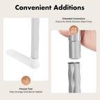Canopy Bed Frame, Bed Canopy Frame Poles Corner Bracket, Post 4 Corner Bed Poles Netting Bracket Stainless Steel Silver Post with Accessories (Queen)