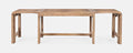 Jofran Bradford Extendable Solid Wood Hallway Bench, Buff