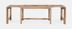 Jofran Bradford Extendable Solid Wood Hallway Bench, Buff