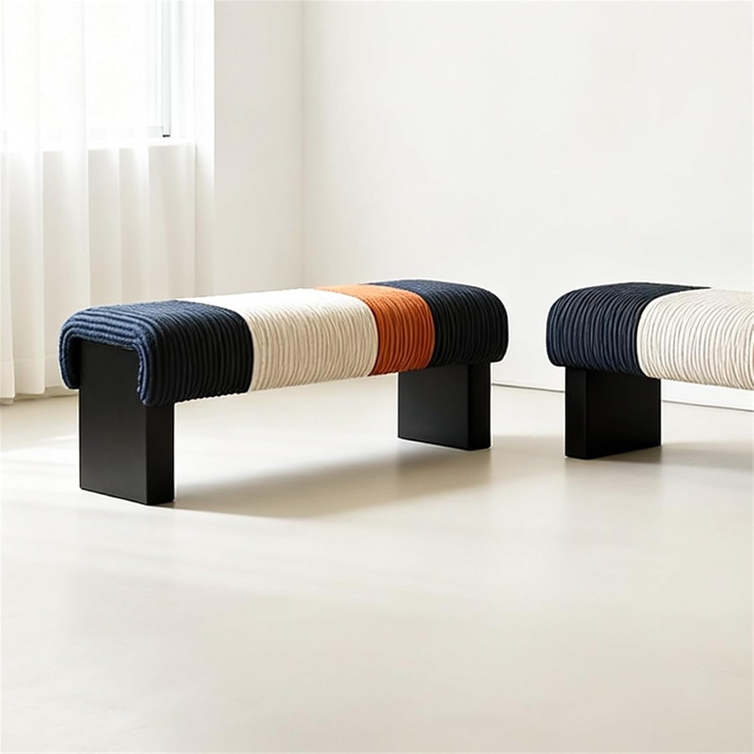 Modern Bed end Bench Bedroom Living Room Dressing Shoe Changing Entryway(Small)