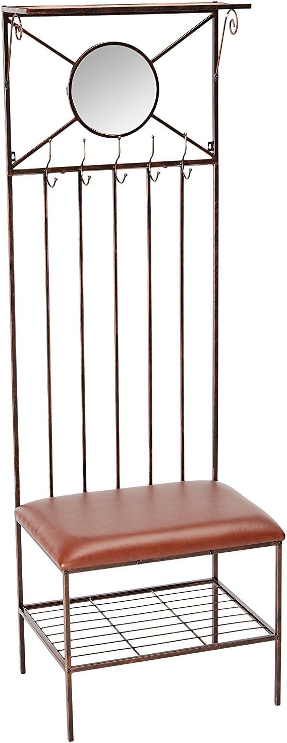 Kings Brand Furniture Entryway Hallway Storage Bench with & Coat Rack
