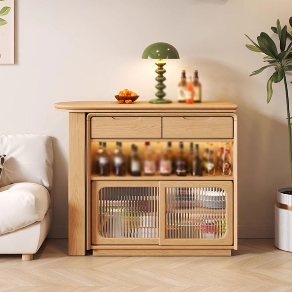 Entryway Cabinet Nordic Creative Solid Wood Dining Sideboard Household Integrated Wall Storage Cabinet Living Room Storage Cabinet Sideboard Storage Cabinet