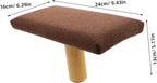 Toyvian Wooden Bench Stool Small Brown Cushioned Seiza Prayer Seat and Mindfulness Practice Under 150cm Height