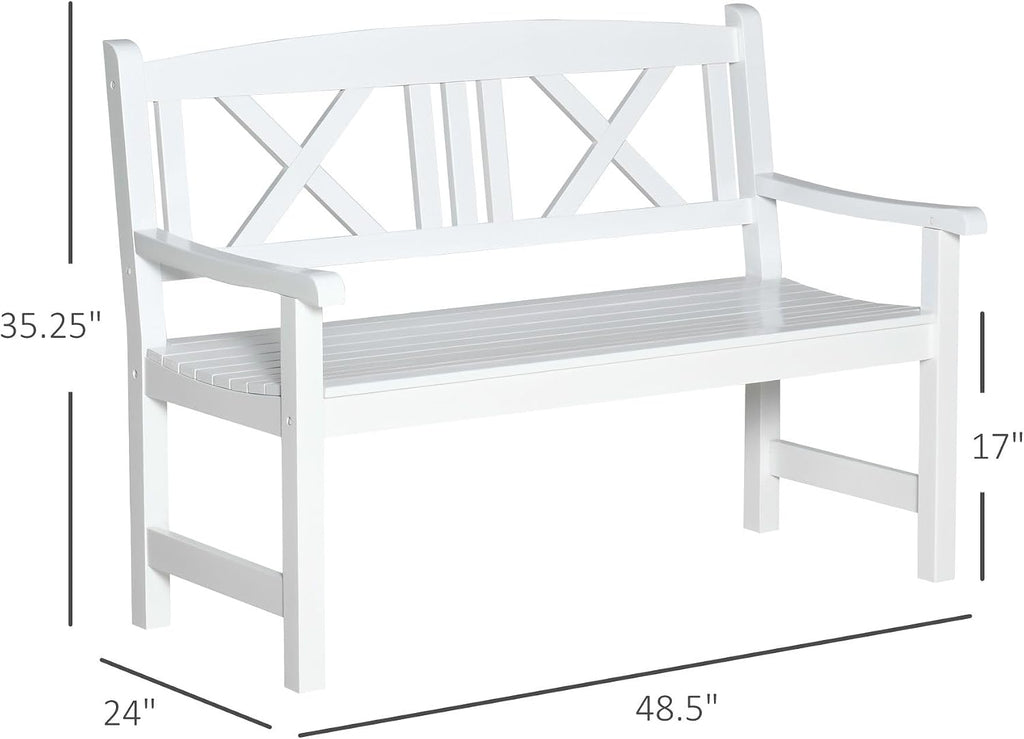 Rustic Style Wooden Bench