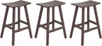 WestinTrends Malibu Malibu 29 Inch High Backless Seat Bar Stools (Set of 3), Dark Brown