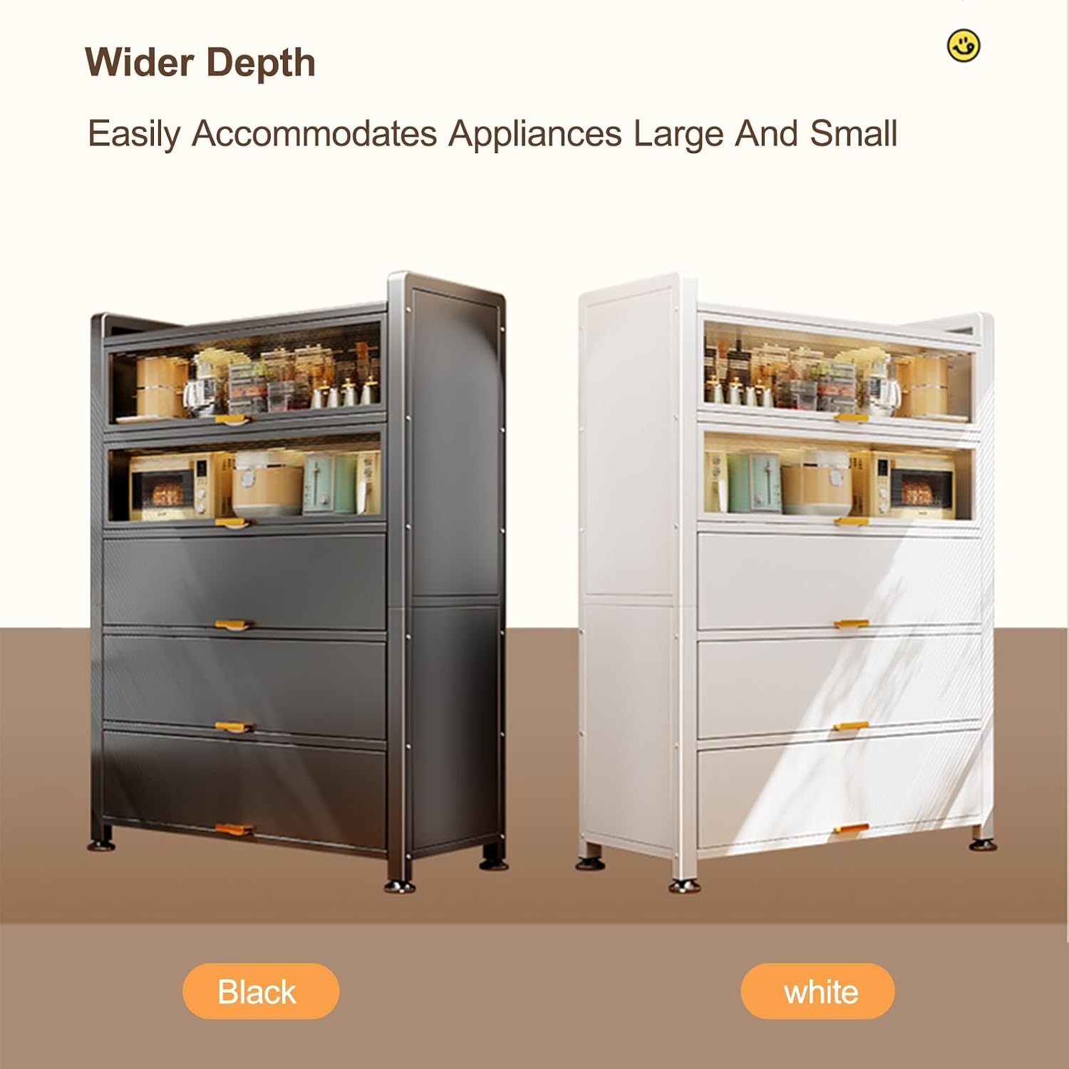 Tall Storage Cabinet with Glass Doors, Kitchen Pantry Cabinet Adjustable Shelves, Hutch Cabinet with Storage, for Dining Room Living Room Furniture(Gray,184x60cm/72.4x23.6in)