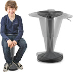 S AFSTAR Ergonomic Wobble Stool, Kids Active Motion Stool w/ 16"- 23.5" Adjustable Height, 245 LBS Weight Capacity, 360-Degree Wiggle Chairs Kids Wobble Chair for Classroom Preschool (Grey)
