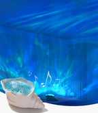 Conch Ocean Wave Light Projector, 14 Colors Changing Dynamic Ripple Light Dimmable Mood Lighting with Memory Function, 5 White Noise, Decor Lamp for Bedroom Bathroom Playroom Cool Gifts
