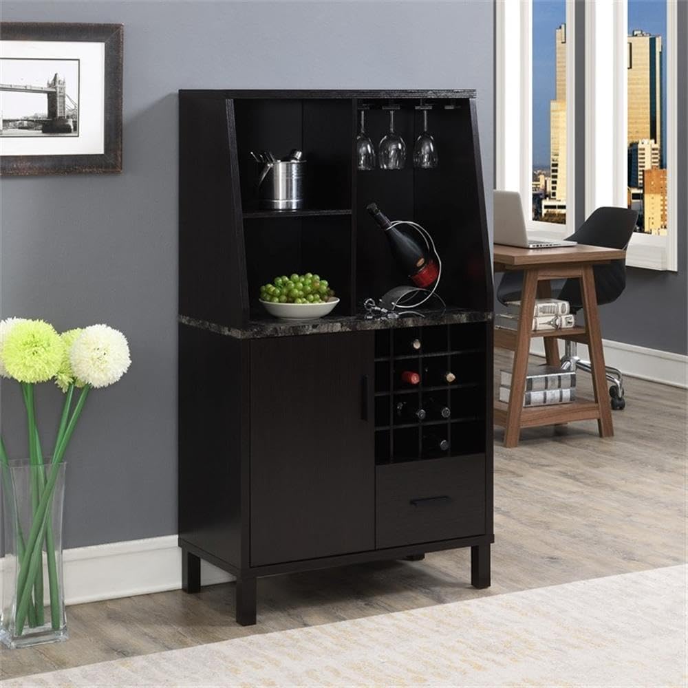 Convenience Concepts Newport Wine Storage Bar, Espresso