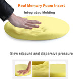 Sigmat Memory Foam Seat Cushion Anti-Slip Soft Round Stool Cushion Chair Pad 13 Inch Black
